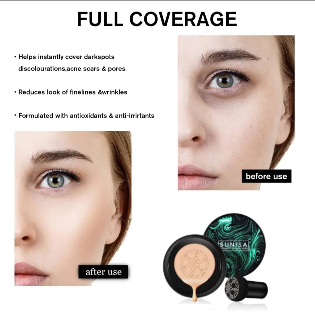 Sunisa 3in1 Air Cushion CC and BB Cream Waterproof Foundation