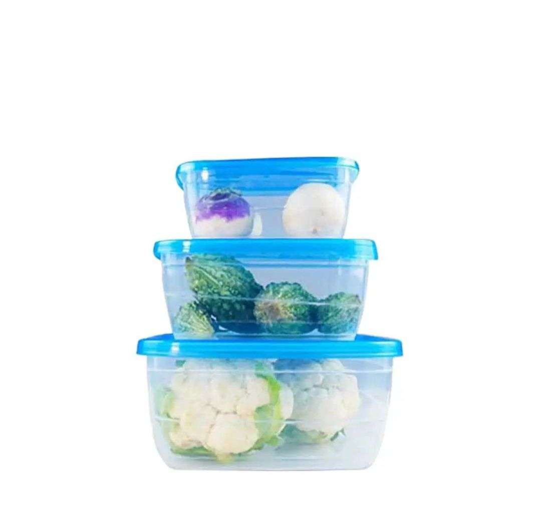 Storage Box Food Container 3Pcs Set 100%