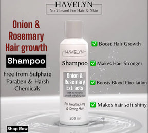 Pack Of 2 Havelyn Hair Oil & Hair Shampoo(Combo Pack)for longer,thicker,healthier and shiny Hair